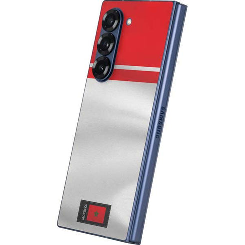 Morocco Soccer Flag Galaxy Z Fold6 Skin